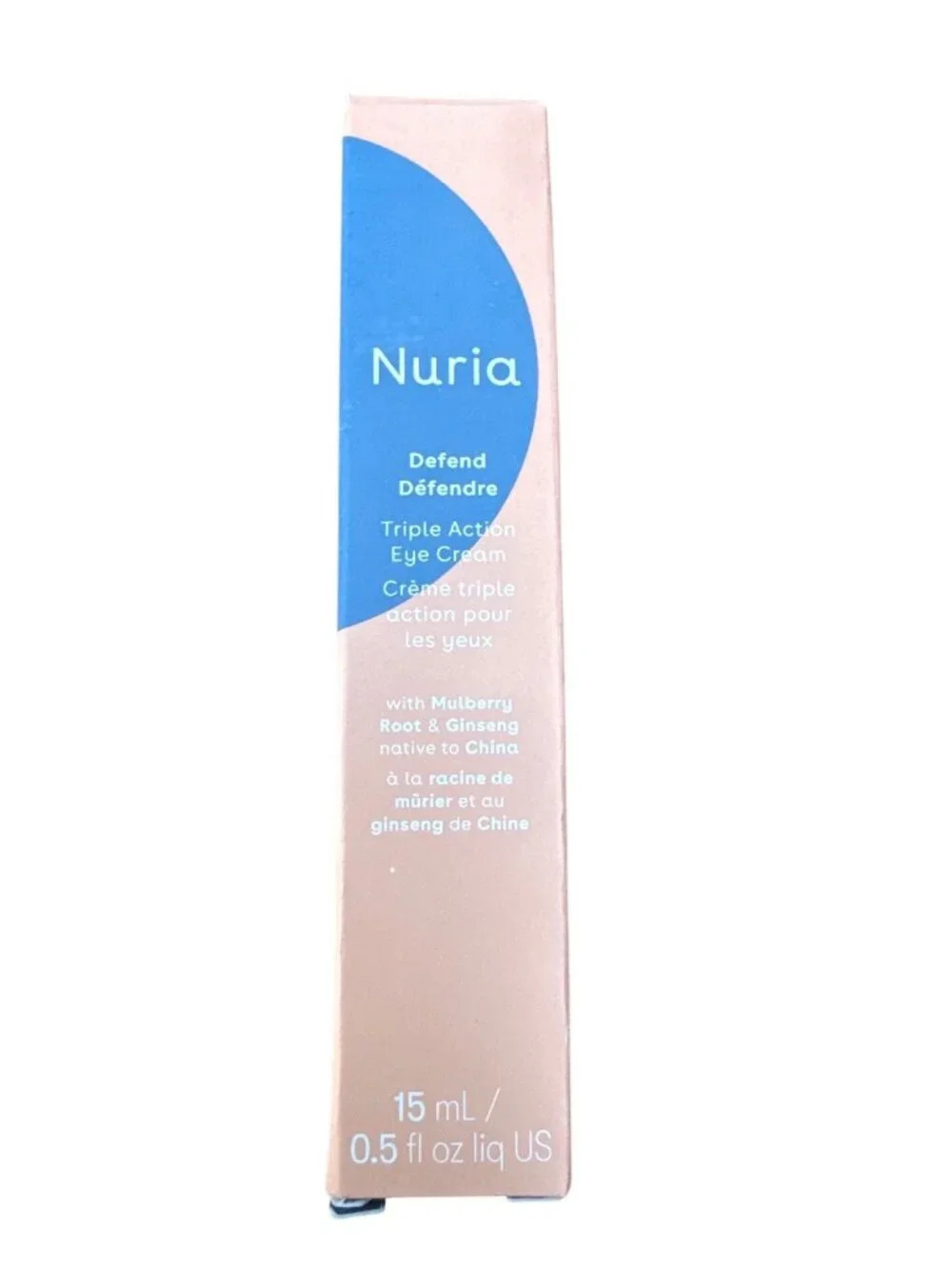 Nuria Defend Triple Action Eye Cream NWB .5 fl oz